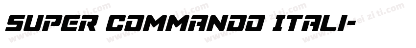 Super Commando Itali字体转换